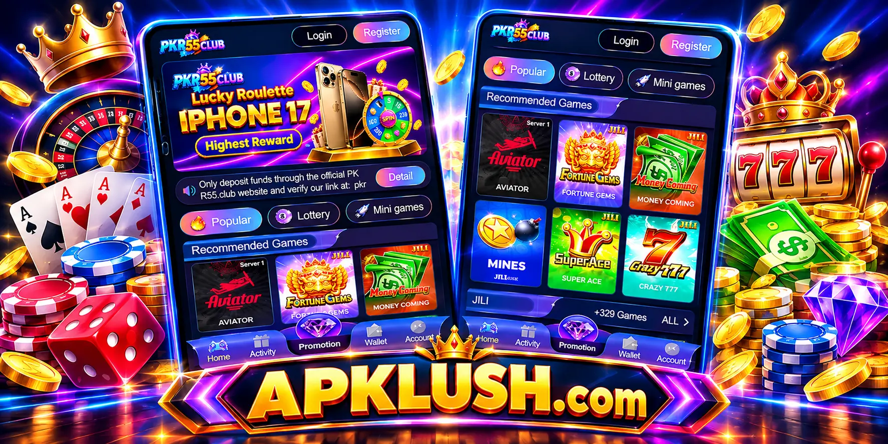 Pkr55club Game Interface